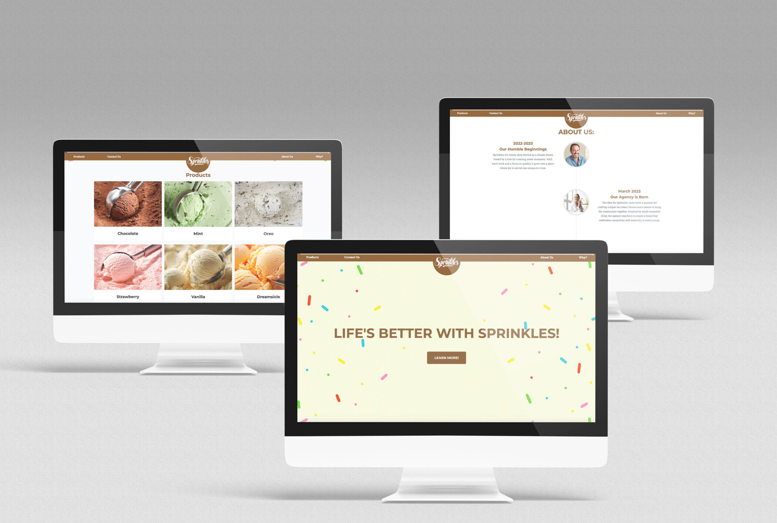 Sprinkles ice cream shop website.