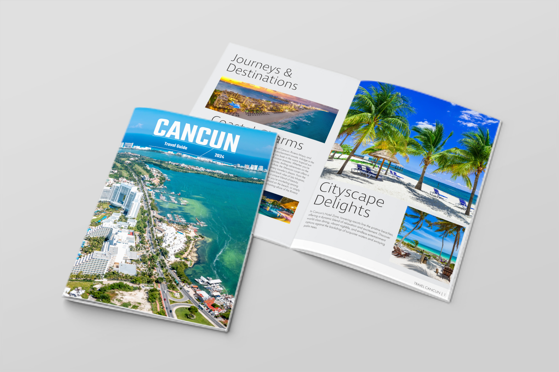 Cancun travel magazine.