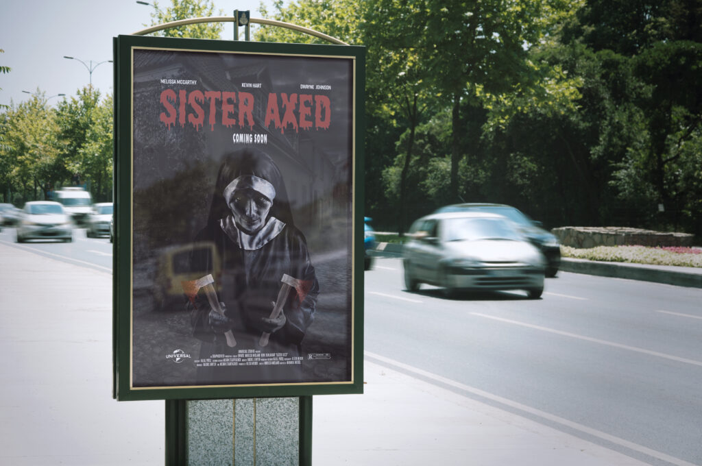 Sister Axed parody movie poster